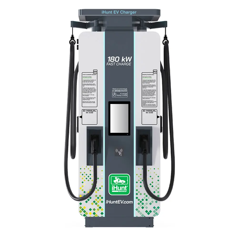Statie de incarcare ultra rapida cu monetizare iHunt EV DC 180KW V4 2x CCS 2 - Integrare iHuntEV
