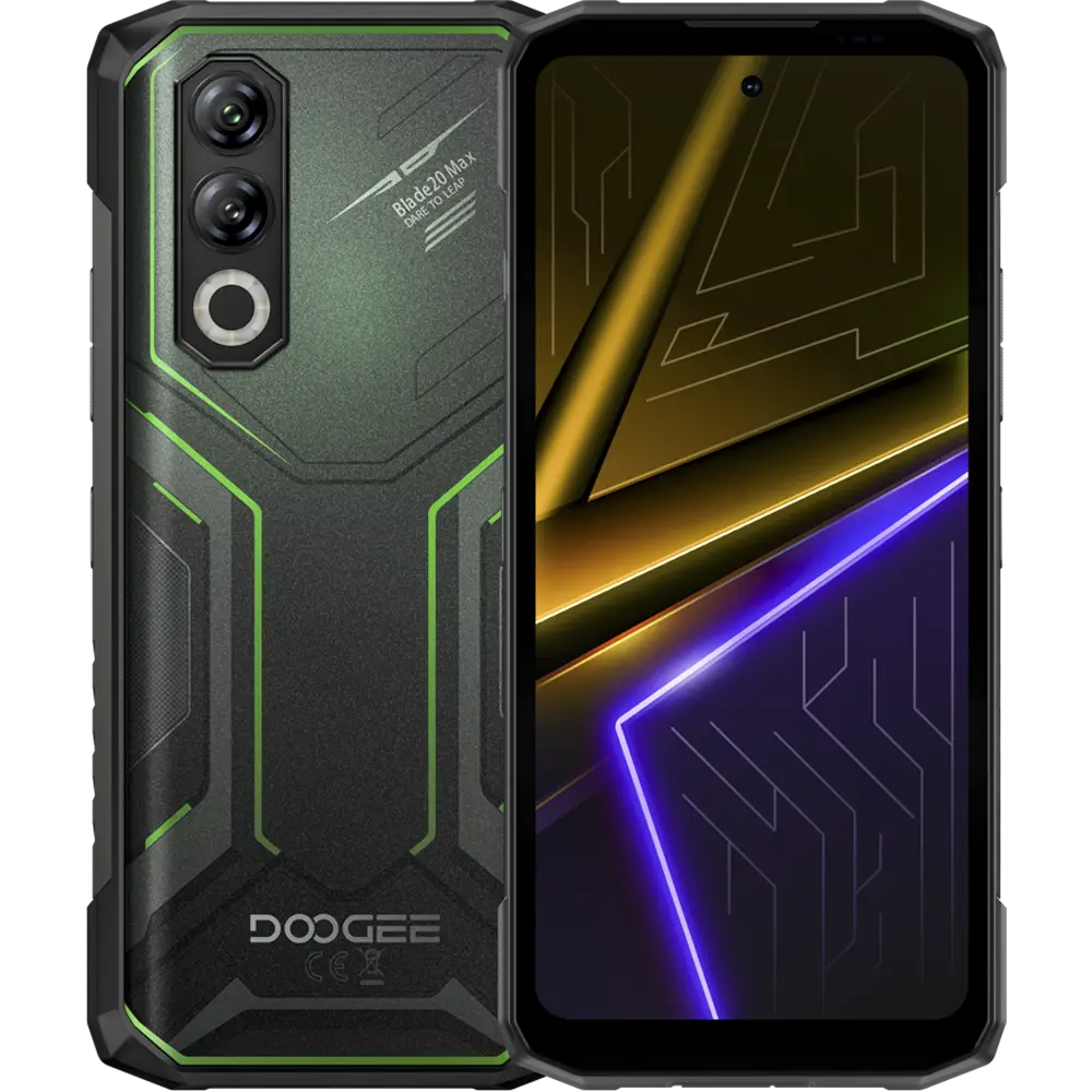 Telefon rugged Doogee Blade20 Max, 4G, 6.6-inch 120Hz, Helio G100, 12GB RAM, 1TB, NFC, 11800mAh, Android 15, Green
