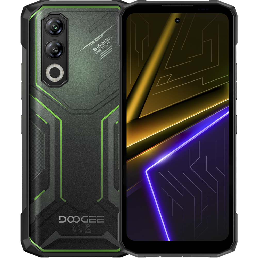 Telefon rugged Doogee Blade20 Max, 4G, 6.6-inch 120Hz, Helio G100, 12GB RAM, 1TB, NFC, 11800mAh, Android 15, Green