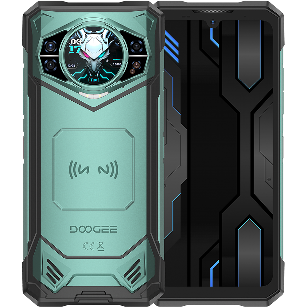 Telefon rugged Doogee S200X, 5G Dual Display 6.72   IPS 120Hz   1.32   AMOLED, 12GB RAM, 512GB, NFC, 10100mAh, Android 14, Green