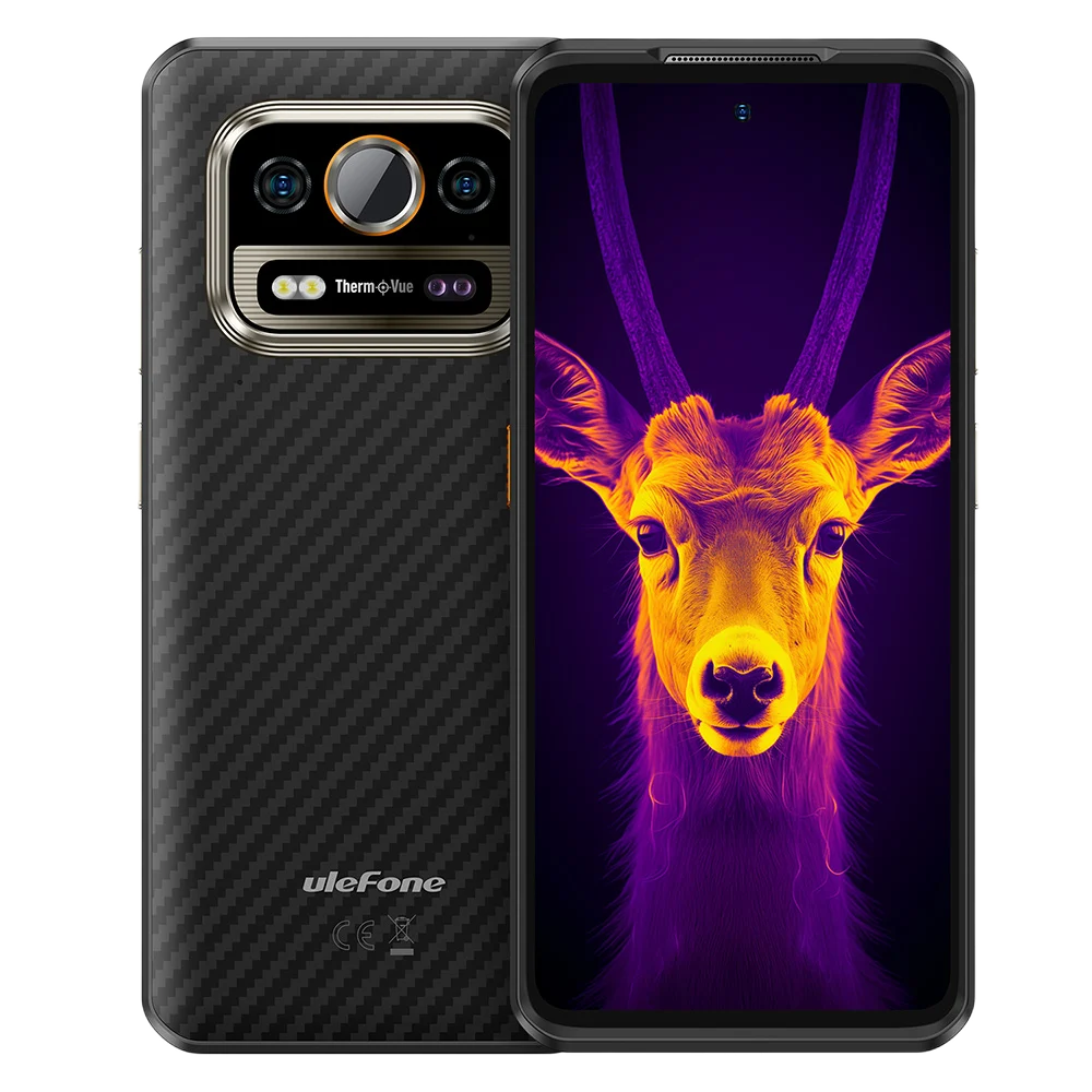 Telefon rugged Ulefone Armor 25T Pro Thermal, 5G, Dimensity 6300, 8GB RAM, 256GB, NFC, ThermoVue Turbo, Android 15