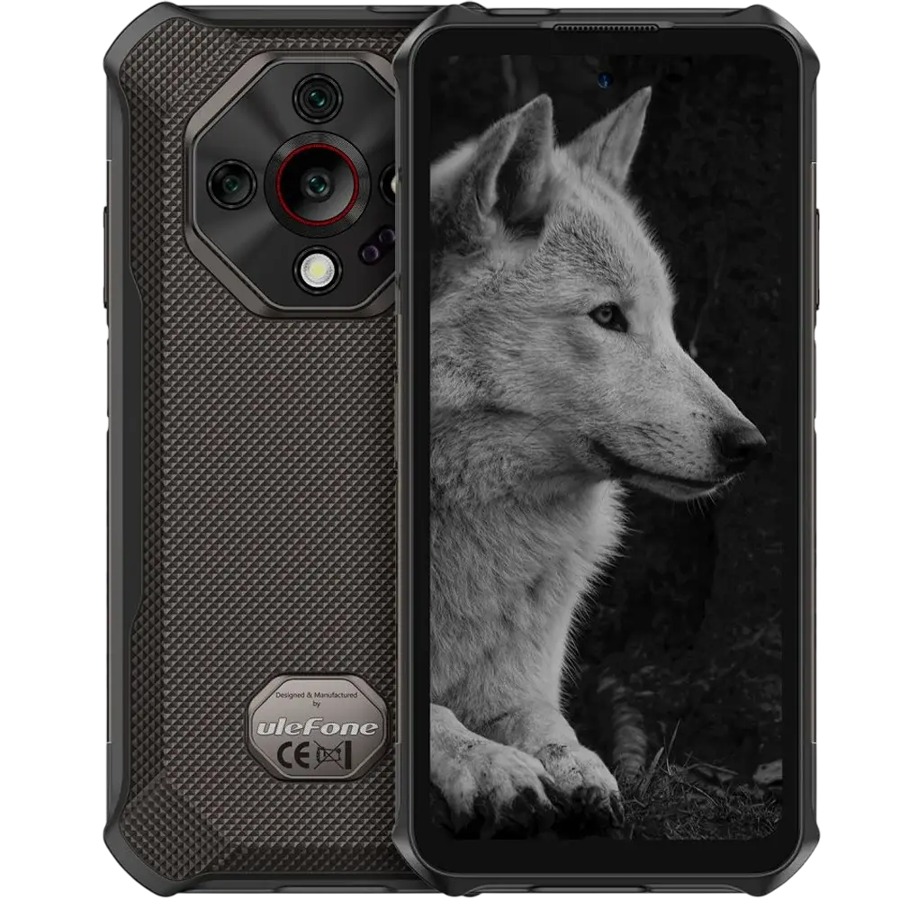 Telefon Ulefone Armor X16 Pro 5G Dimensity 6300 6.56-inch 120Hz IPS 8GB RAM 256GB 10360mAh NFC 10360mAh IP68 IP69K Android 15 Wasteland Shadow