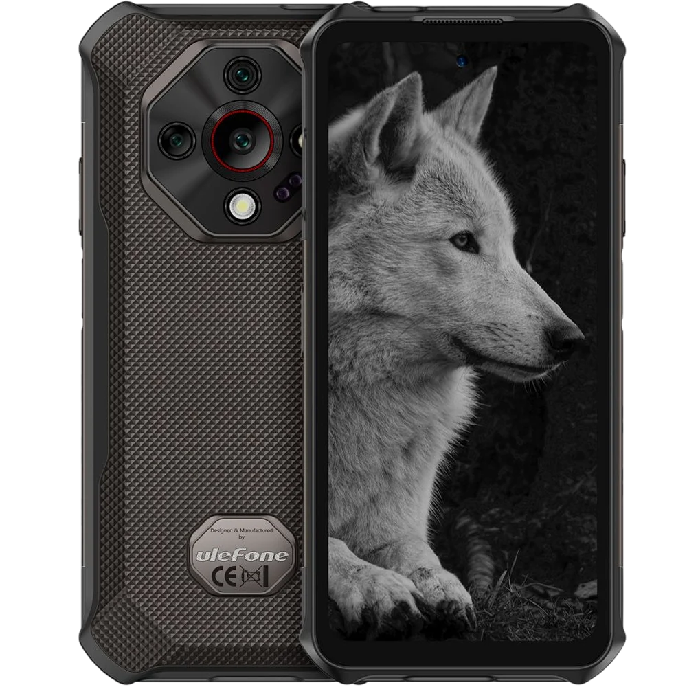 Telefon Ulefone Armor X16 Pro 5G Dimensity 6300 6.56-inch 120Hz IPS 8GB RAM 256GB 10360mAh NFC 10360mAh IP68 IP69K Android 15 Wasteland Shadow