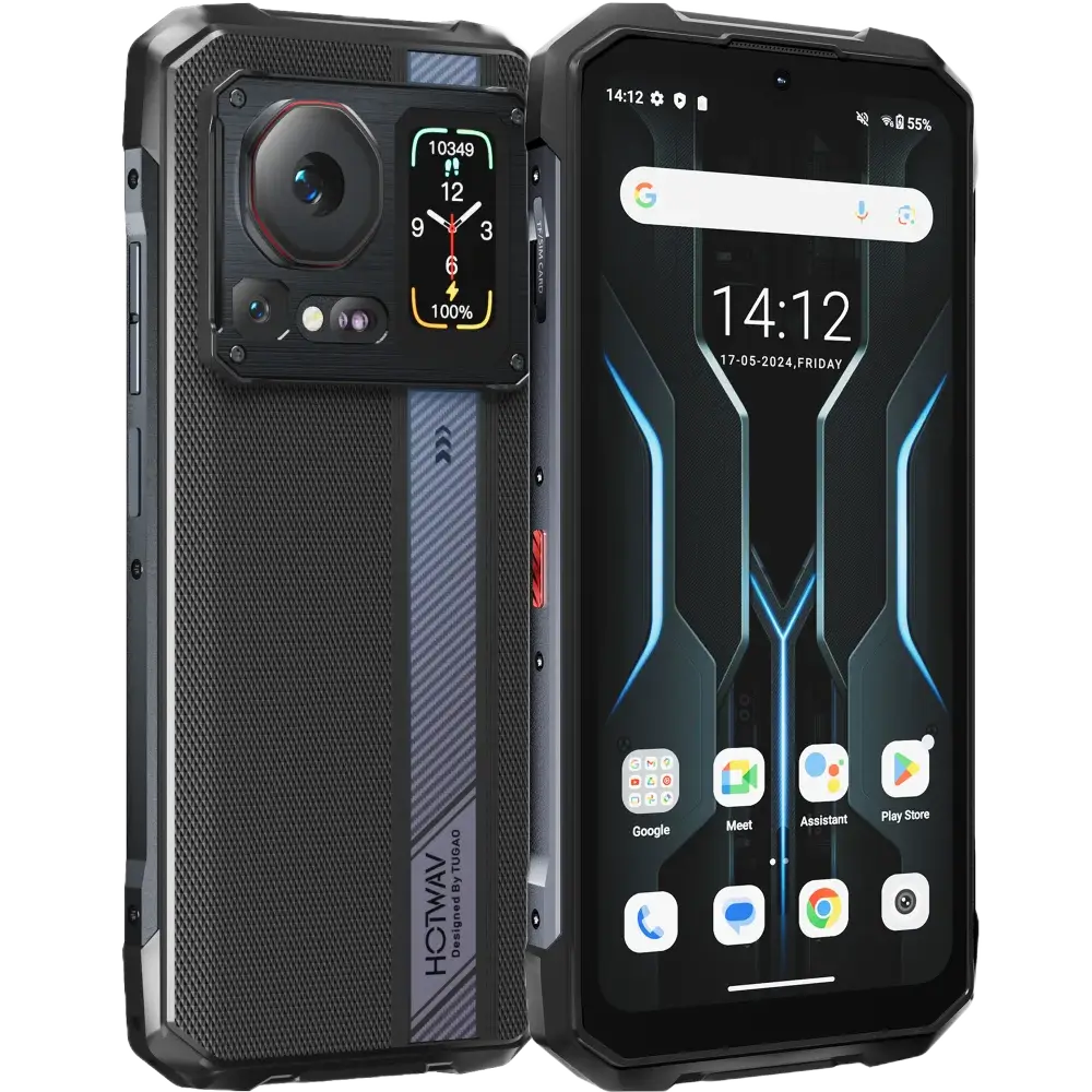 Telefon Hotwav Cyber 16 Pro, 4G, 512GB, Dual Touch Screens 6.6-inch 120Hz, 108MP, NFC, Android 15, Black