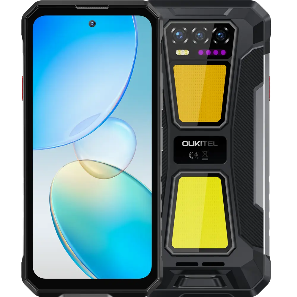 Telefon rugged Oukitel WP58 Pro, 5G, 6.7-inch 120Hz, T8200, 8GB RAM, 256GB, NFC, Android 15, Black