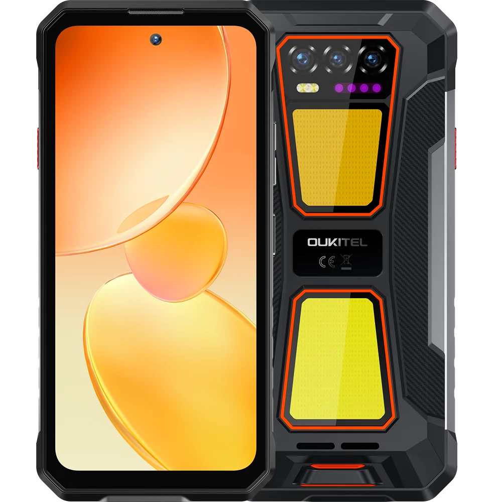 Telefon rugged Oukitel WP58 Pro, 5G, 6.7-inch 120Hz, T8200, 8GB RAM, 256GB, NFC, Android 15, Orange