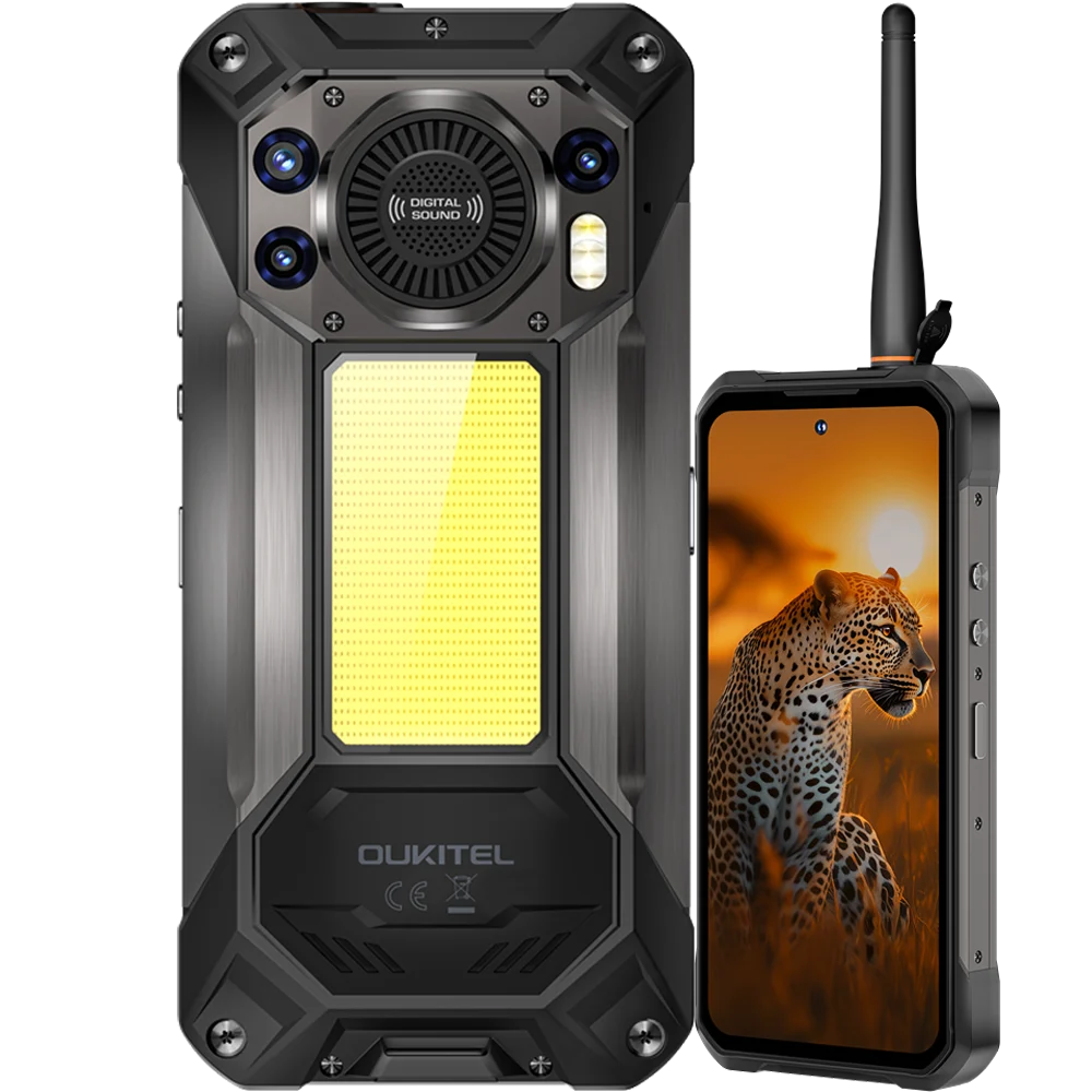 Telefon rugged Oukitel WP61 Plus, 5G, 6.8-inch 120Hz, Dimensity 7025, 12GB RAM, 512GB, NFC, 2W DMR Walkie Talkie, 20000mAh, Android 16