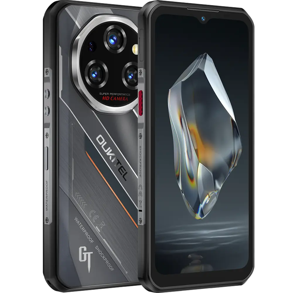 Telefon rugged Oukitel WP62, 5G, 6.6   IPS 120Hz, Dimensity 7025, 12GB RAM, 512GB, NFC, 11000mAh, Android 15, Black