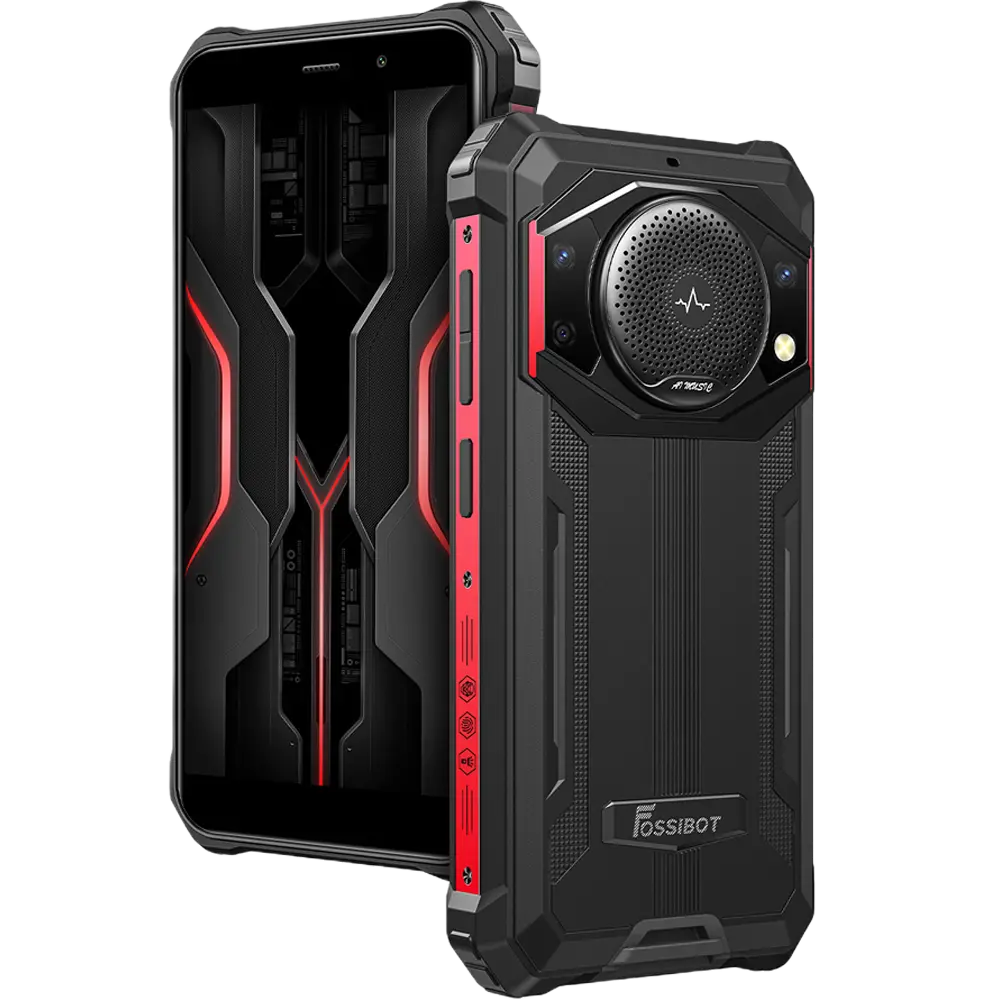 Telefon rugged Fossibot F101P, 4G, 5.45-inch, Helio P22, 4GB RAM, 64GB, 10600mAh, Android 13, Red
