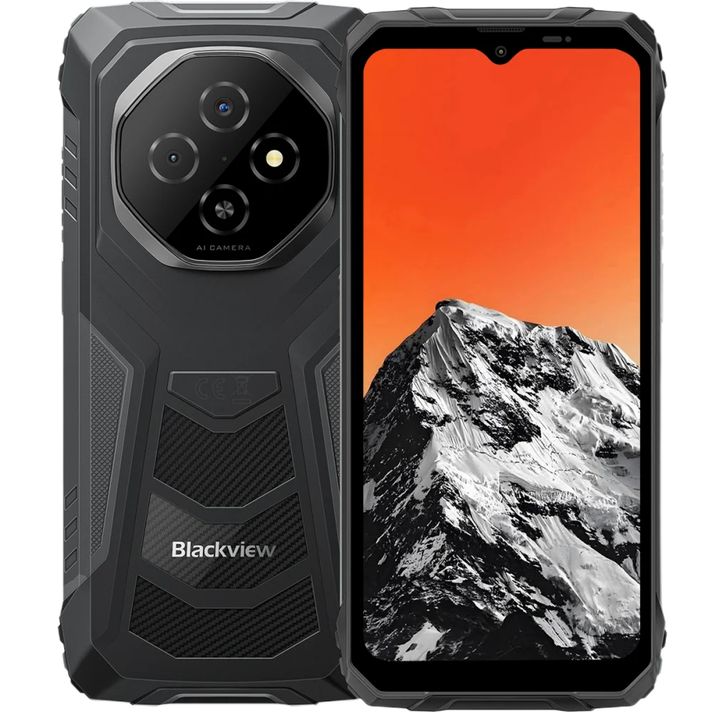Telefon Blackview FORT 1, 4G, Dual SIM, 6.56   90Hz, 6GB RAM, 256GB, NFC, 10000mAh, Android 15, Black