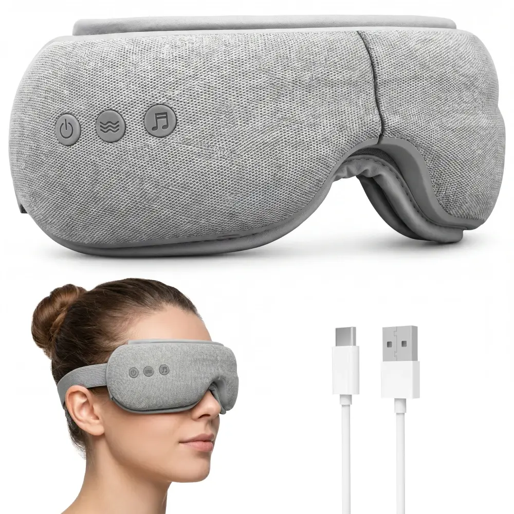 Aparat de masaj ocular si ochi iHunt Eye Zen Fold, Design pliabil, Compresie inteligenta cu aer, Functie incalzire, Bluetooth, Portabil