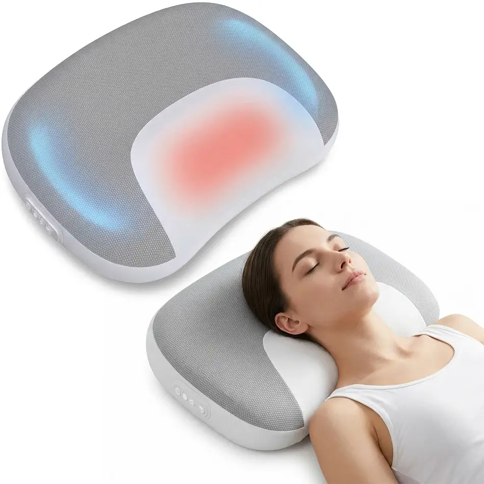 Perna de masaj cervical si lombar iHunt Massage Dream Relax 4D Pillow, Masaj prin framantare 4D, Incalzire infrarosu, Auto  Acasa