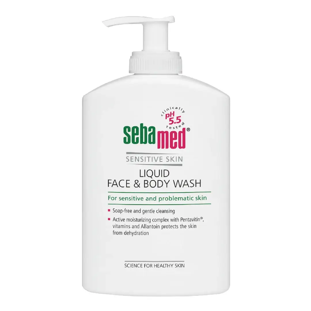 Lichid dermatologic de curatare fata si corp, 300 ml, Sebamed