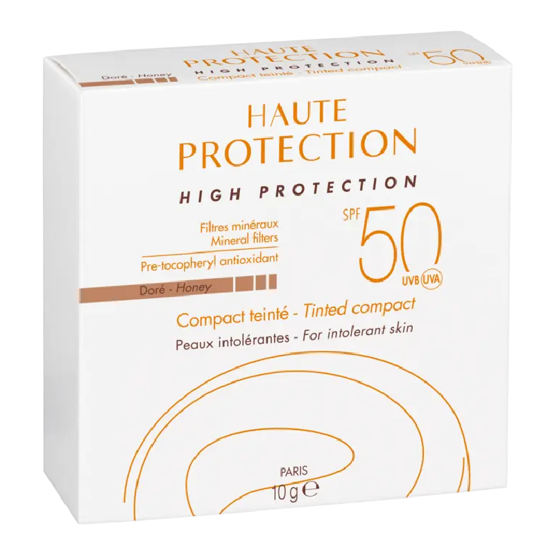 Crema compacta nuantatoare fotoprotectie  SPF50, nuanta Dore Honey, 10 g, Avene