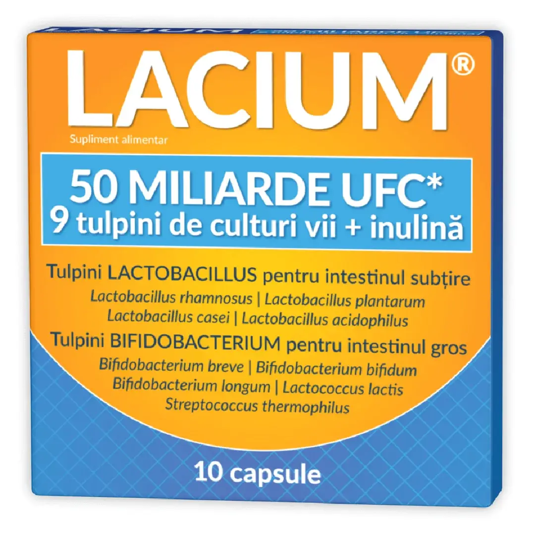 Lacium 50 miliarde UFC, 10 capsule, Zdrovit