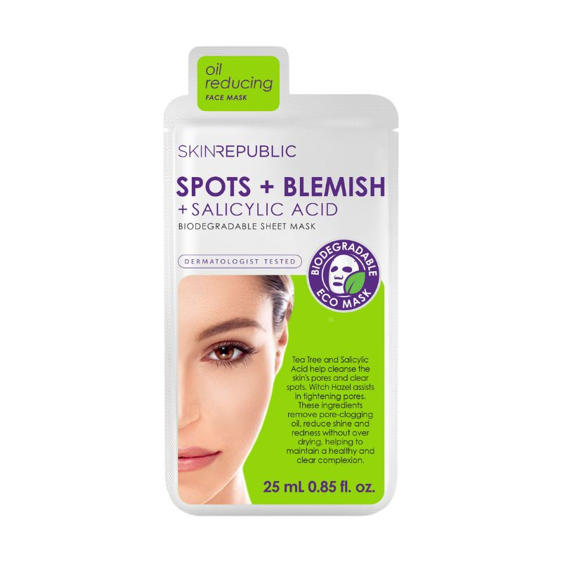Masca servetel anti pete si imperfectiuni,  25ml, Skin Republic