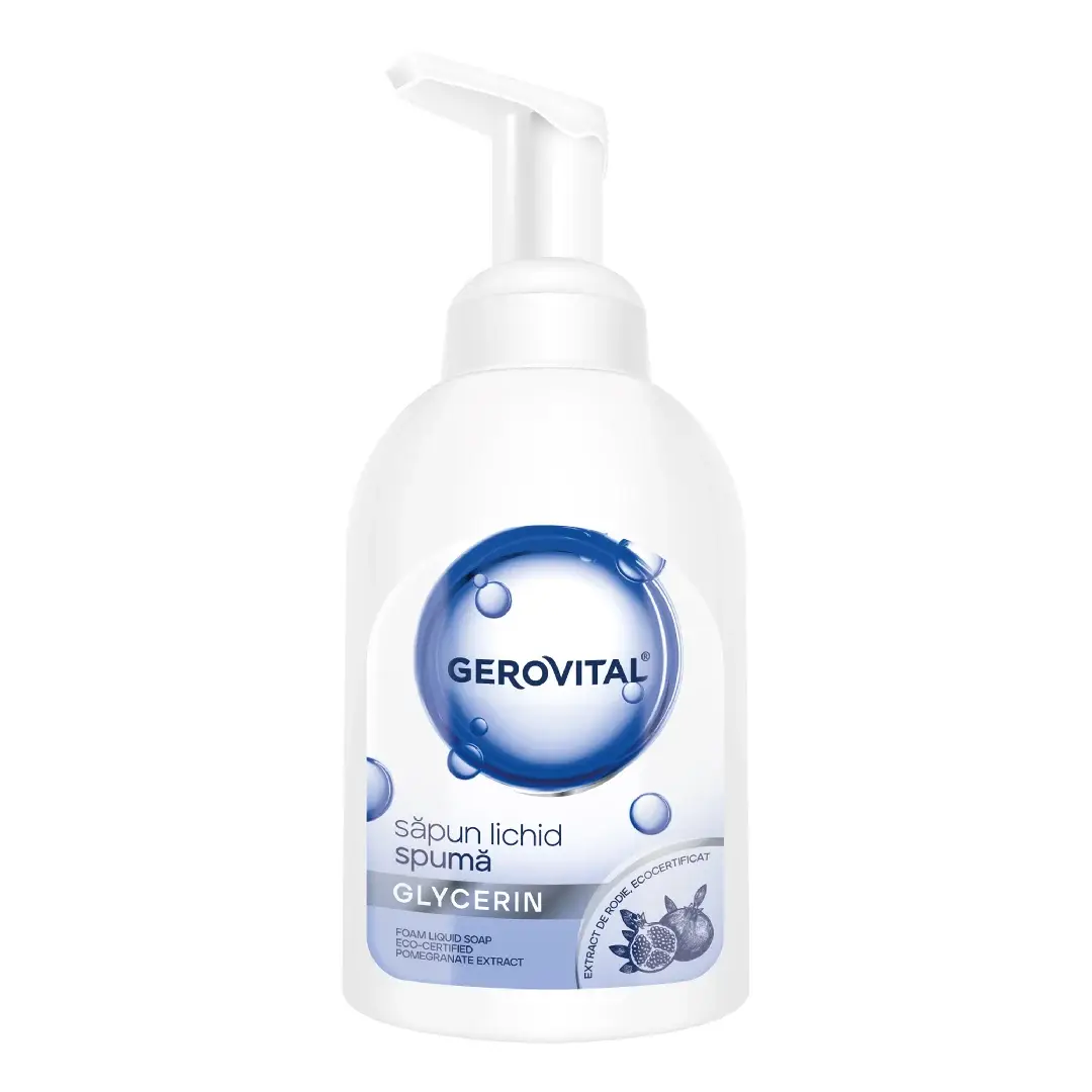 Sapun lichid spuma pure glycerin, 300 ml, Gerovital