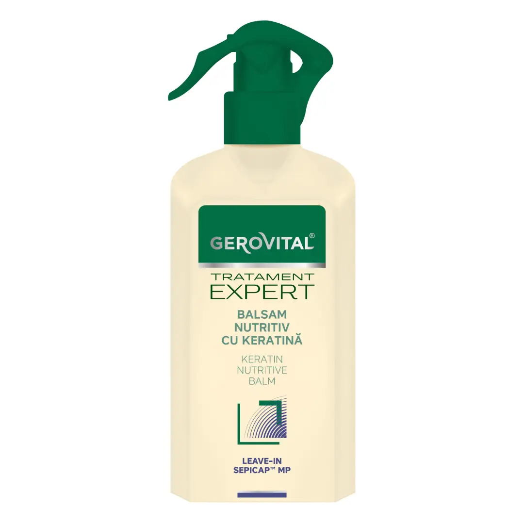 Balsam nutritiv leave-in cu keratina Tratament Expert, 150 ml, Gerovital