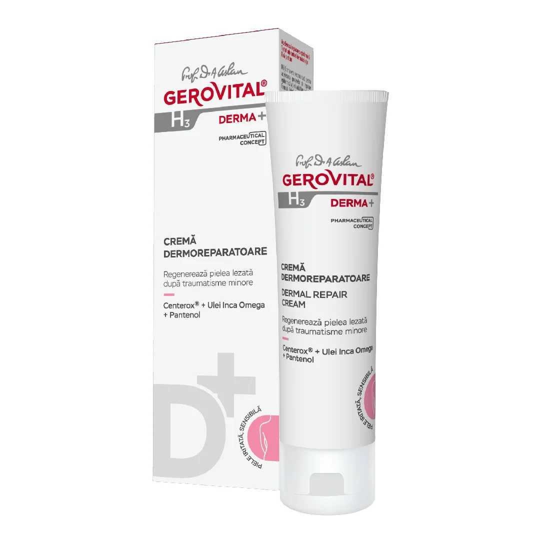 Crema dermoreparatoare H3 Derma+, 50 ml, Gerovital