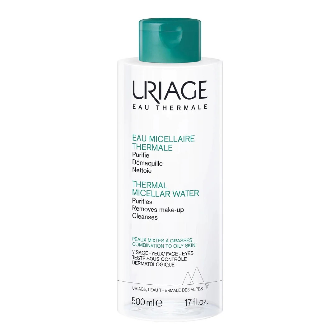 Apa micelara termala pentru ten mixt-gras, 500 ml, Uriage