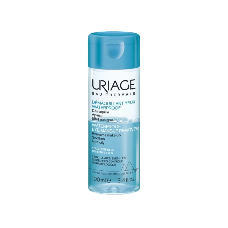 Demachiant de ochi pentru machiaj rezistent la apa, 100 ml, Uriage