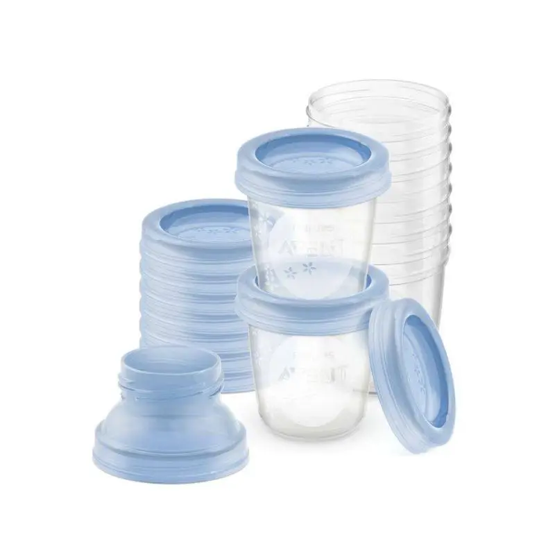 Avent recipiente stocare lapte matern, 10 bucati SCF618/10