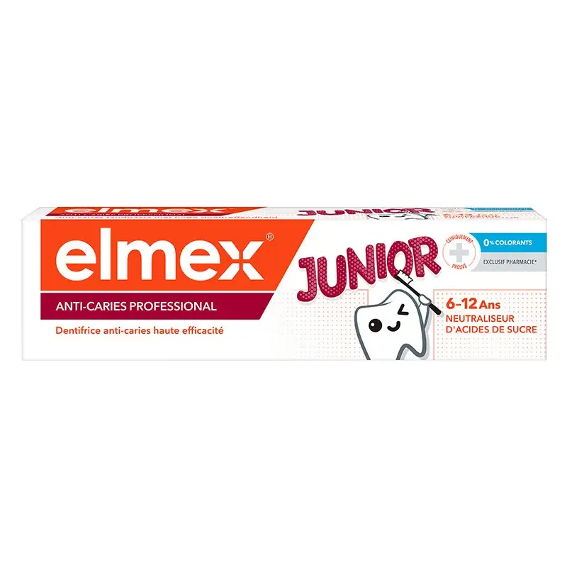 Pasta de dinti Anti-Caries Professional Junior 6-12 ani, 75 ml, Elmex