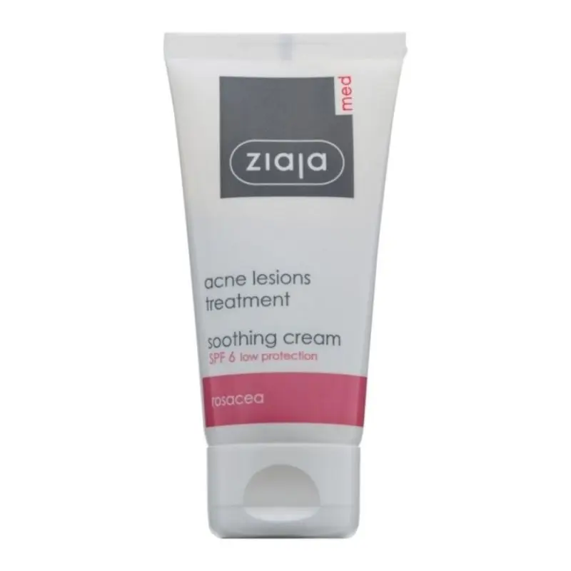 Crema calmanta pentru acnee severa si capilare dilatate, 50 ml, Ziaja