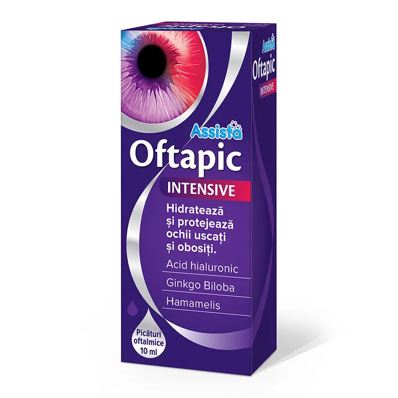 Picaturi pentru ochi Oftapic Intensive, 10ml, Assista