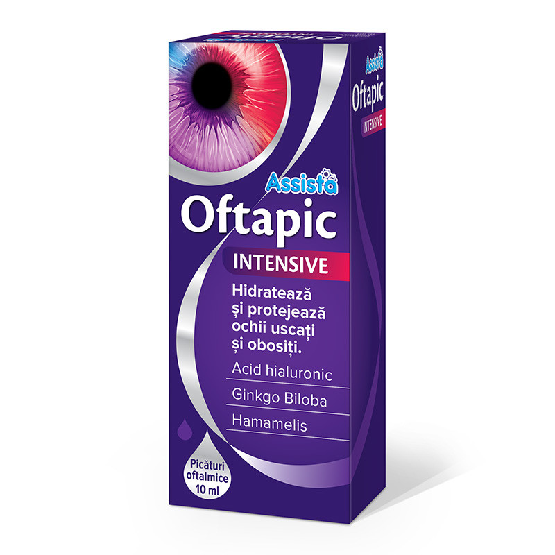 Picaturi pentru ochi Oftapic Intensive, 10ml, Assista