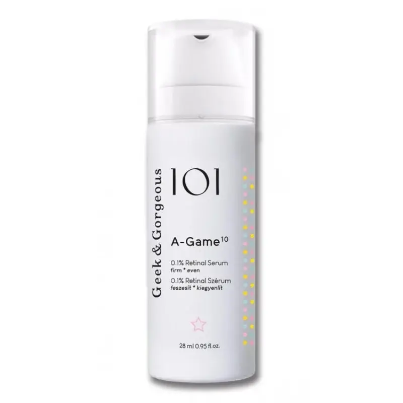 Ser anti-imbatranire cu retinol 0,1% A-Game10, 30 ml, Geek & Gorgeous