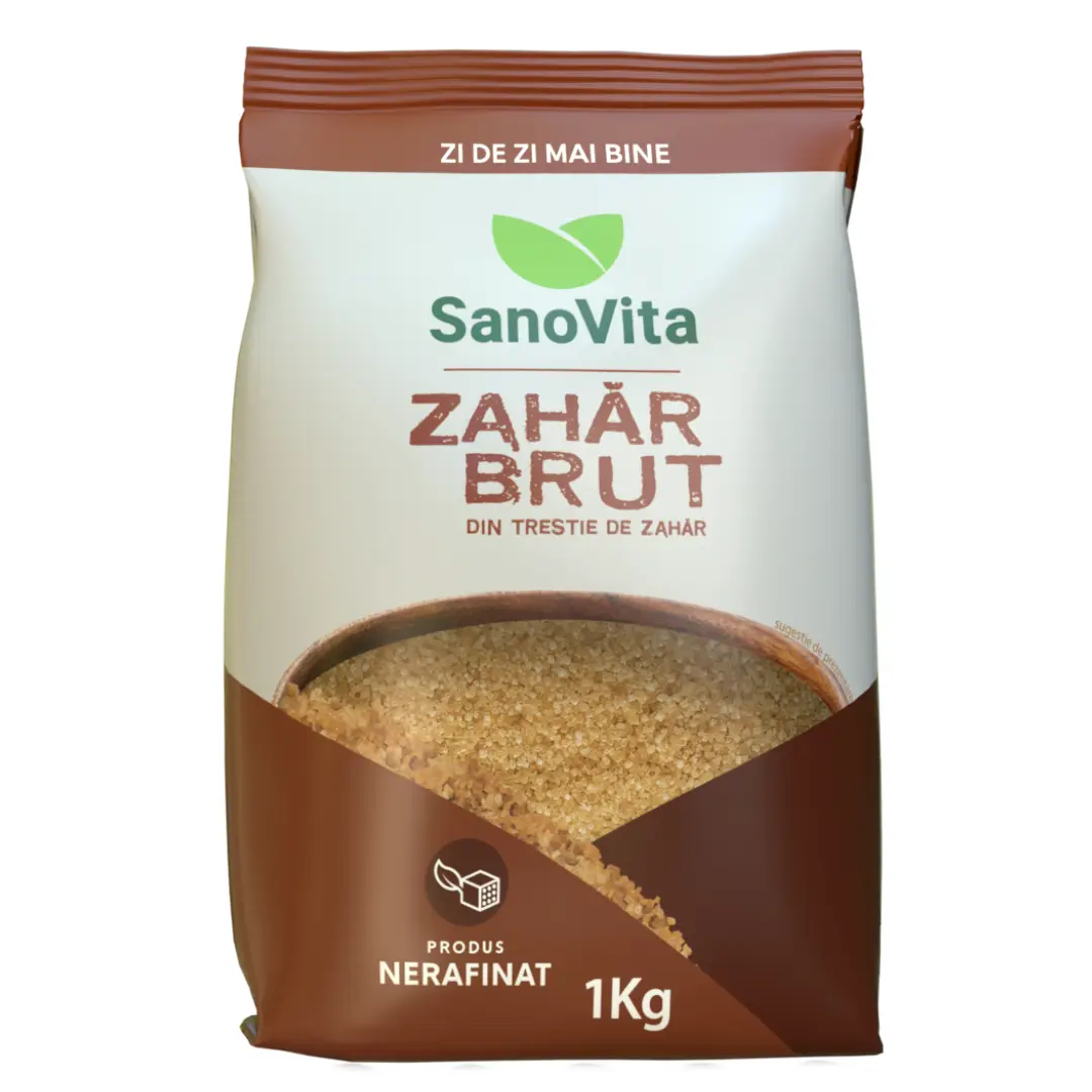 Zahar brut din trestie, 1kg, Sanovita