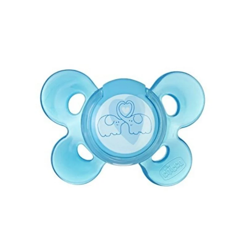 Suzeta silicon, forma anatomica, 6-12 luni, bleu Physio Comfort, Chicco