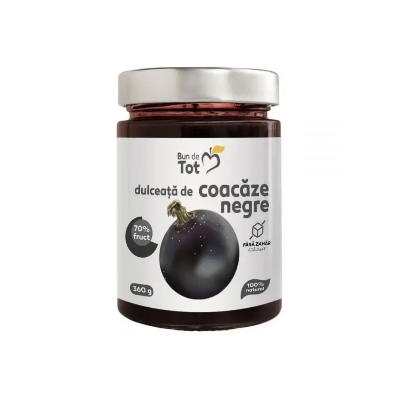 Dulceata de coacaze negre, 360g, Dacia Plant