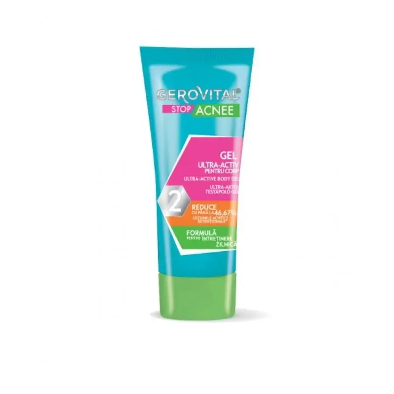 Gel ultra activ pentru corp Stop Acnee, 50 ml, Gerovital