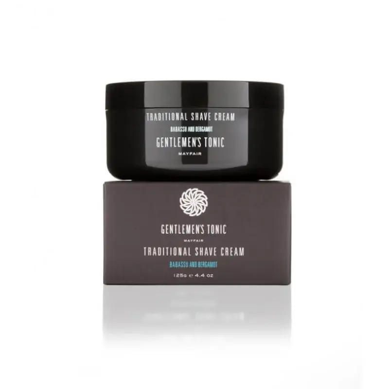 Crema de barbierit traditionala Babassu&Bergamot, 125ml, Gentlemen's Tonic