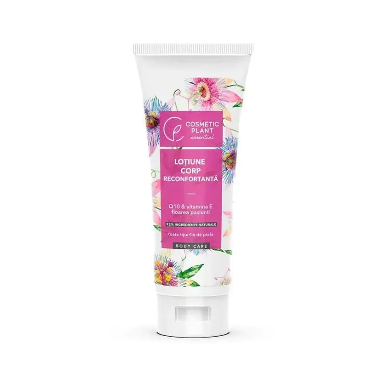 Cosmetic Plant Lotiune corp reconfortanta cu Q10, Vitamina E si floarea pasiunii, 200ml