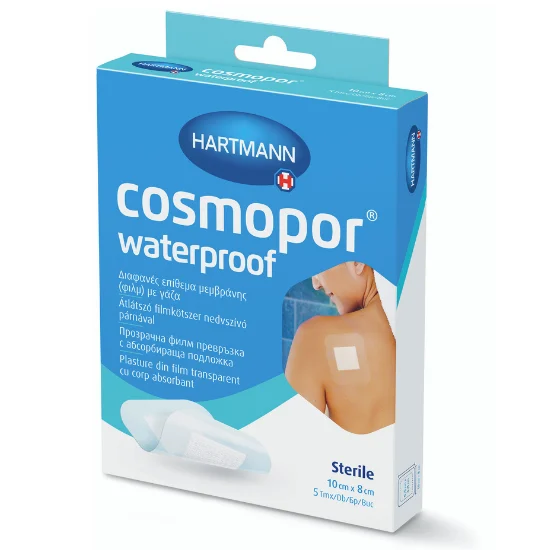 Plasturi sterili Cosmopor Waterproof 10*8cm, 5 bucati, HartMann