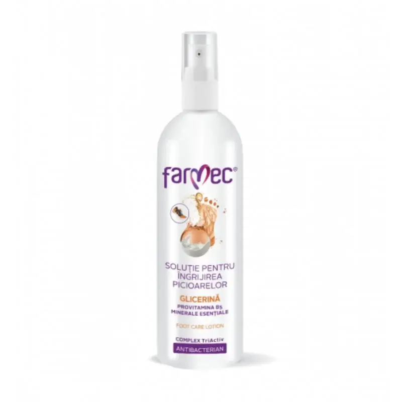 Farmec Solutie pentru ingrijirea picioarelor cu glicerina, 200ml