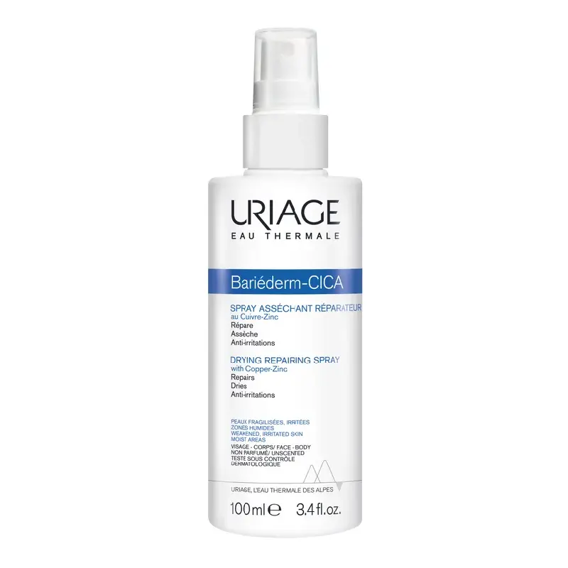 Spray reparator pentru pielea iritata Bariederm Cica, 100ml, Uriage