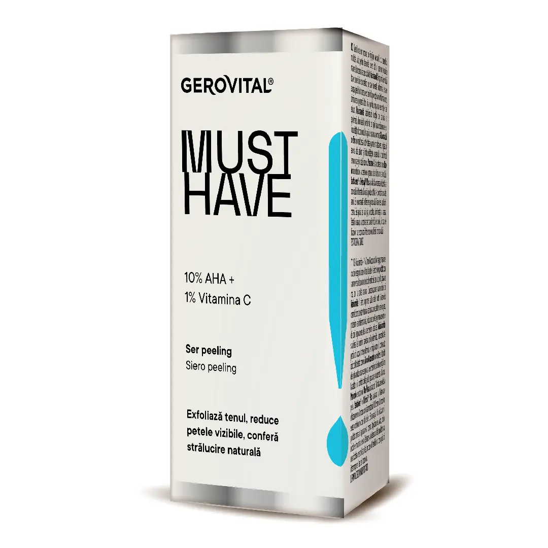 Ser peeling 10% AHA Must Have, 30 ml, Gerovital