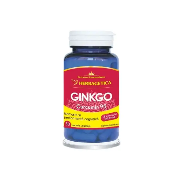 Gingko Curcumin95, 30 capsule, Herbagetica