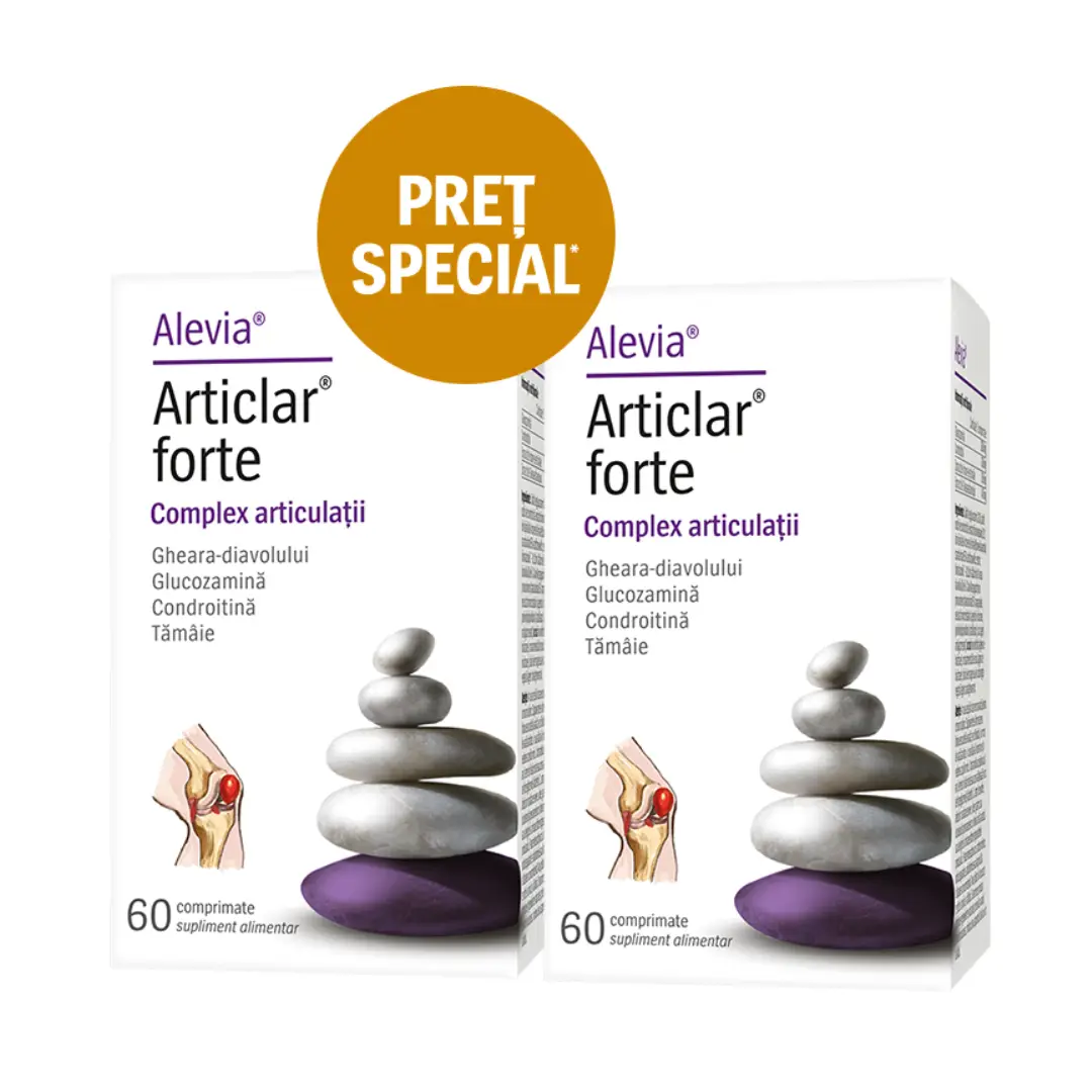 Pachet Articlar forte, 60+60 comprimate, Alevia