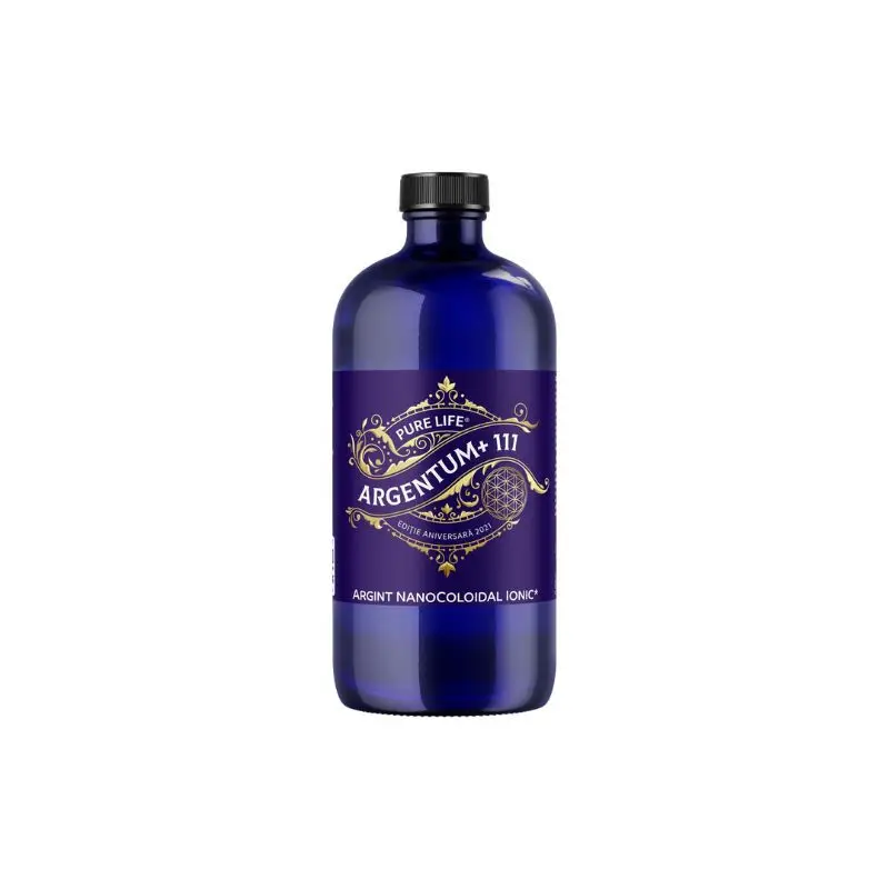 Argint nanocoloidal Argentum+ Editie Aniversara, 111 Ppm, 480 ml, Pure Life