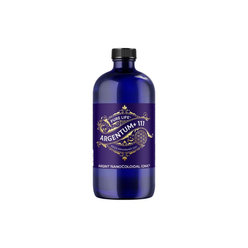 Argint nanocoloidal Argentum+ Editie Aniversara, 111 Ppm, 480 ml, Pure Life