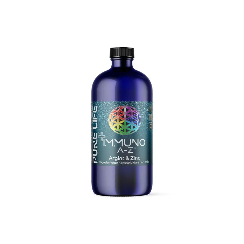 Solutie nanocoloidala cu argint si zinc Imuno A-Z, 480ml, Pure Life