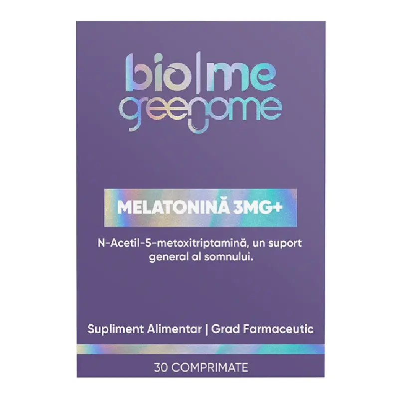 Melatonină 3mg+, 30 comprimate, Biome