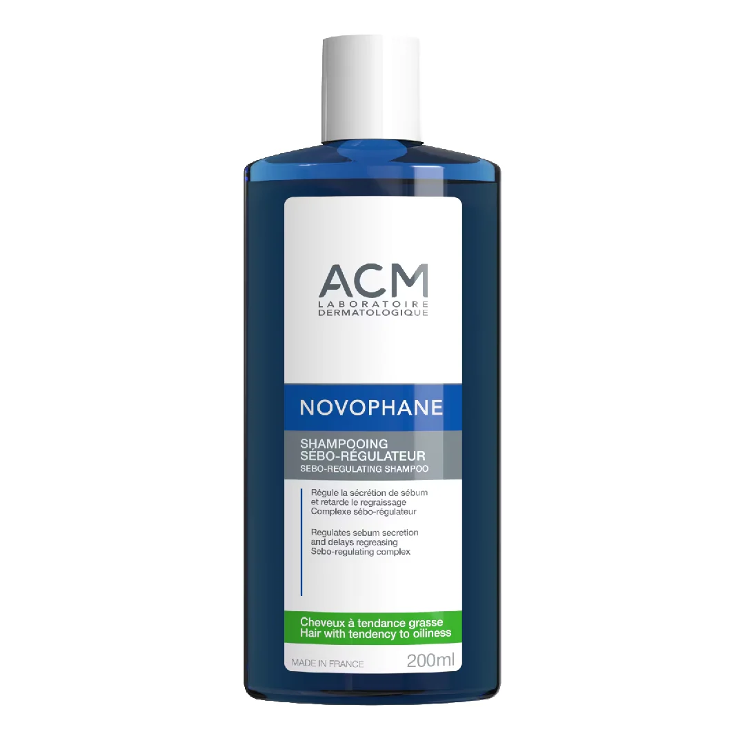 Sampon sebo-regulator, Novophane, 200 ml, ACM