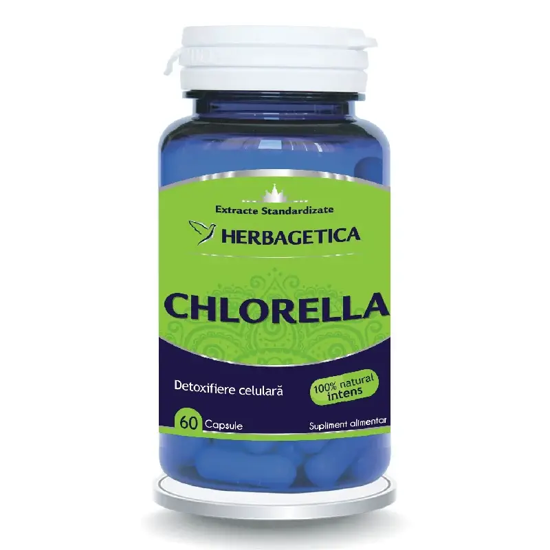 Chlorella, 60 capsule, Herbagetica