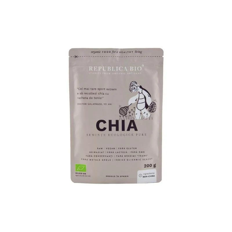 Republica BIO Chia, seminte ecologice pure, 200g